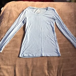 Light blue long sleeve t shirt